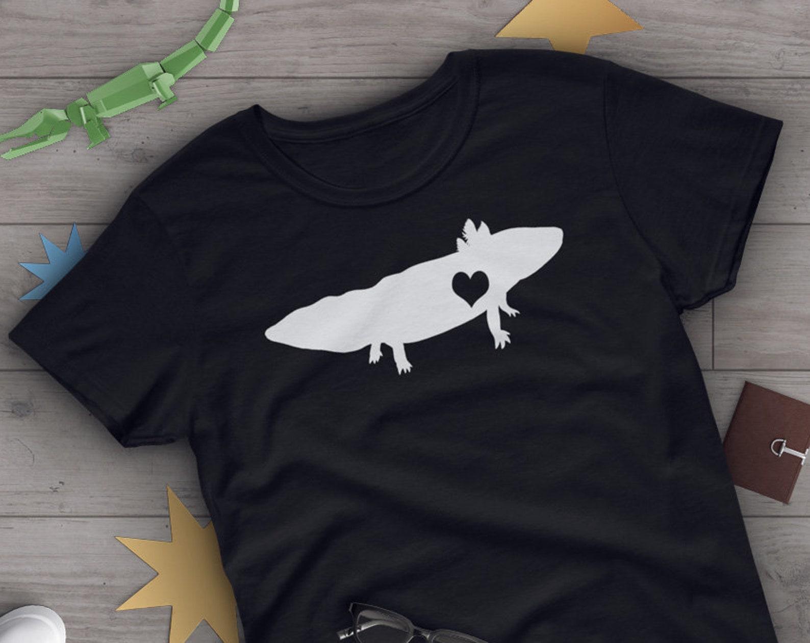 Axolotl Shirt,  , Axolotl Lover Gift, Cute Mexican Walking Fish T-shirt, Axolotl Lover Tshirt, Pet Graphic Tee, Navy, Pink, Blue Top 100
