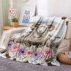 1PC Animals and textures Print FlAannel Blanket, High quality Comfortable for All Seasons, Home Decor, Warmth and Comfort