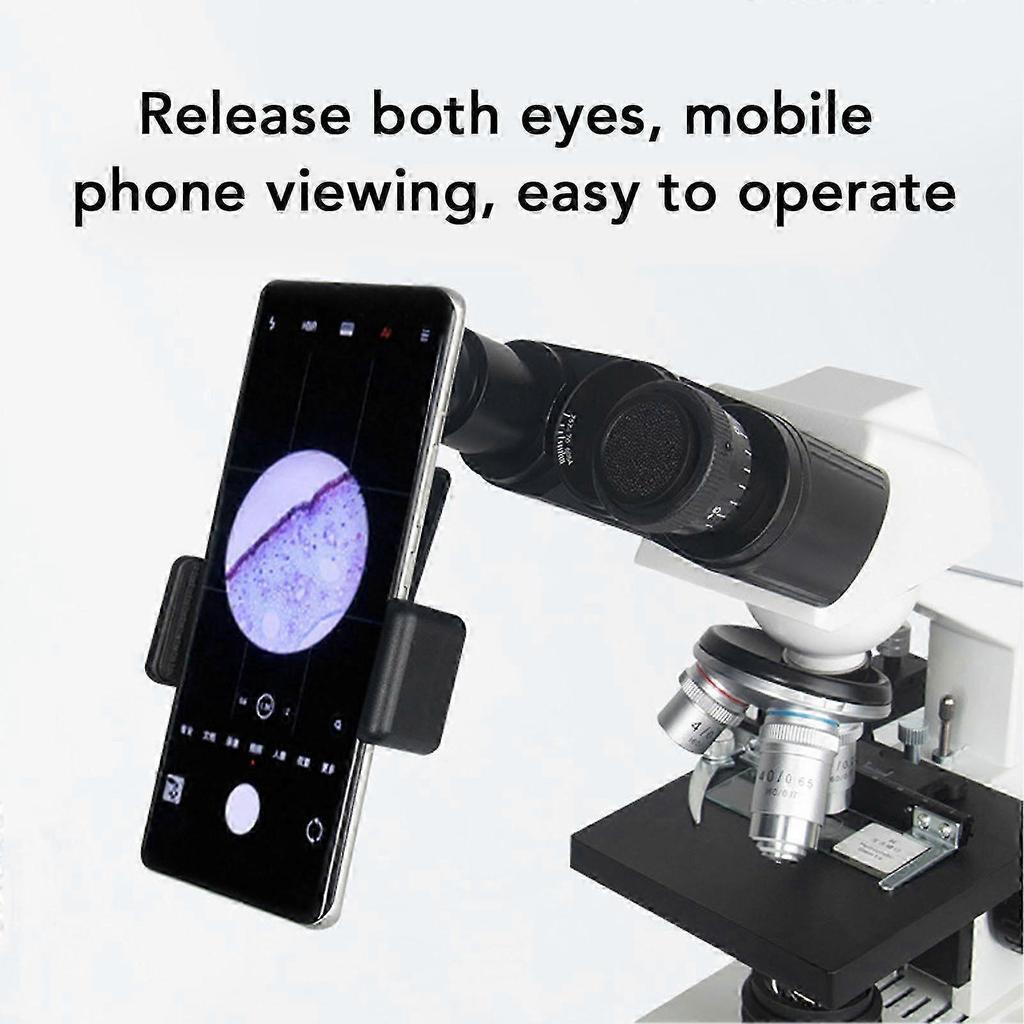 New Microscope Lens Cellphone Adapter with 12.5X Eyepiece Microscope Smartphone Camera Adapter for Microscope Eyepiece Tube 23.2mm