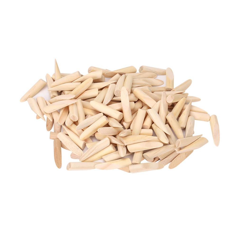 100Pcs Inclined Hole Plug Woodworking Drilling Plugs Wood Oblique Plugs Carpentry Locators Plugs Carpentry Wood Plugs