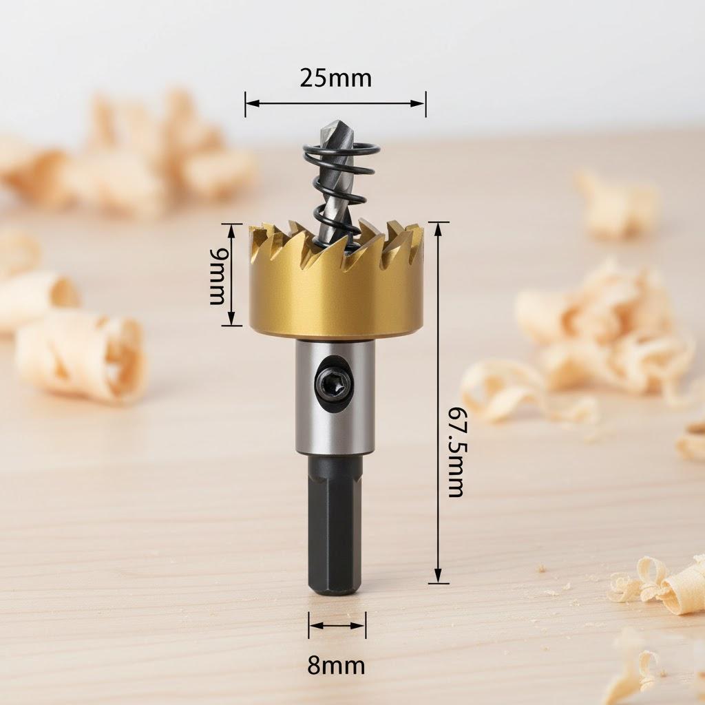 5Pcs Hole Saw Cutter Drill Bit Set HSS for Sheet Metal Reaming Tools 16 18.5 20 25 30mm Heavy Duty Drill Bits