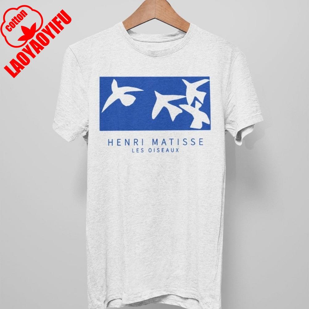 

Les Oiseaux Henri Matisse Painting T Shirt Fauvism Impressionism Cotton Premium Quality New Casual Simple 4XL