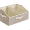 2 Collapsible Storage Bins, Essential for Closet Organization, Space Saving Divided Basket