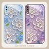 Creme-Reis weiße Blüten Für Samsung A01 02 A03 Core 04 05 A06 10 12 A13 14 5G 15 16 M02 12 Note 8 9 10 20 Glas Ultra Handyhülle