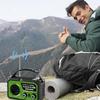 Solar Hand Crank Radio AM FM WB Portable 16000mAh Battery Operated Radio with SOS Flashlight Power B