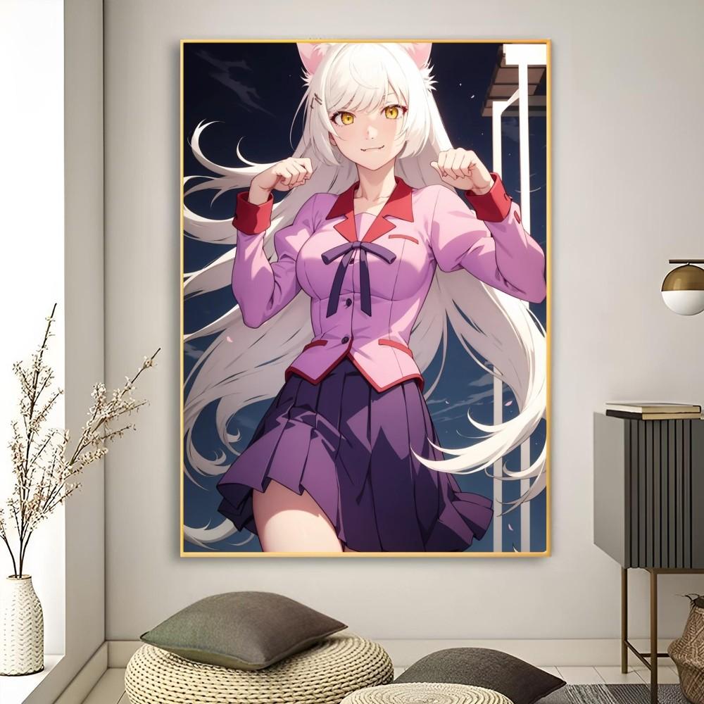 1pc Hanekawa Tsubasa Anime Kizumonogatari Poster Poster Art Print Bar Living Room Furniture Decor