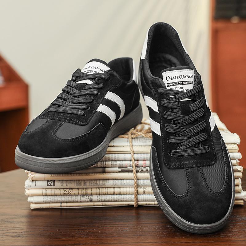 Fashion All-match Skate Shoes Men New Arrival Mens Sneakers Lace-Up Men Comfortable Casual Shoes Leather Flats Men's Walking Footwear
