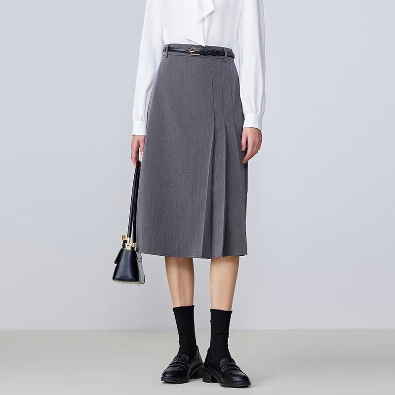 Troloman Damen asymmetrischer A-Linien-Midirock