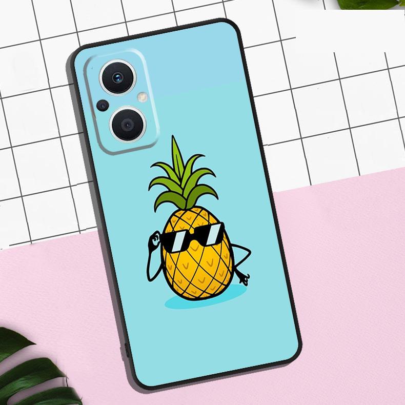 Tropical Pineapple Case For OPPO Reno 13F 12F 11F 8T 7 8 10 11 12 13 Pro OPPO Find X8 X6 Pro X3 X5 Lite Cover