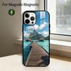 Summer Art M-Miami Florida Phone Case For iPhone17,16,15,14,13,12,11 Plus,Pro Magnetic with Magsafe Wireless Charging