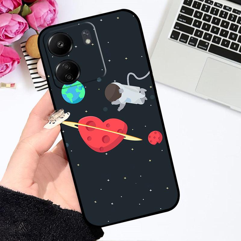 For Xiaomi Poco C65 Case Redmi 13C 4G Cute Cartoon Cover Soft Silicone Phone Case For Xiaomi Redmi 13C Poco C65 C 65 Bumper