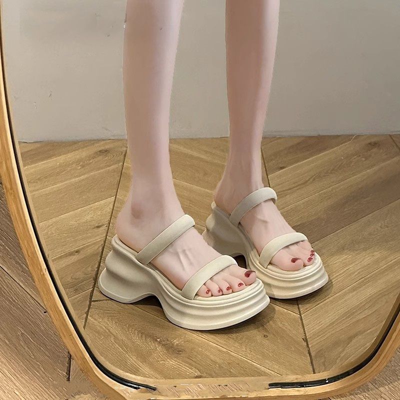 Fashion Shoes Ladies' Slippers Slipers Women Shale Female Beach Platform 2025 Summer Sabot Soft Slides Retro Shoes Slippers Soft Platfor