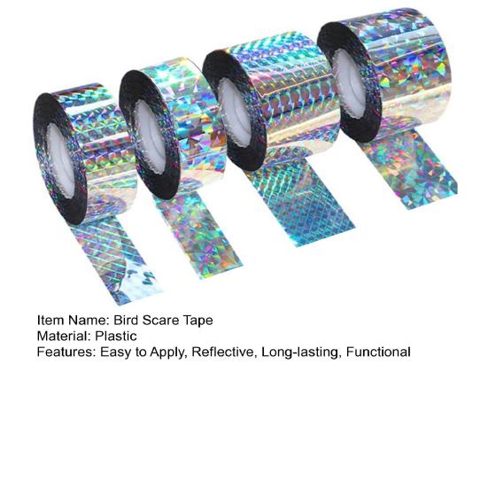 Bird Scare Tape Double Side Reflective Flash Ribbon 50m/80m Bird Repellent