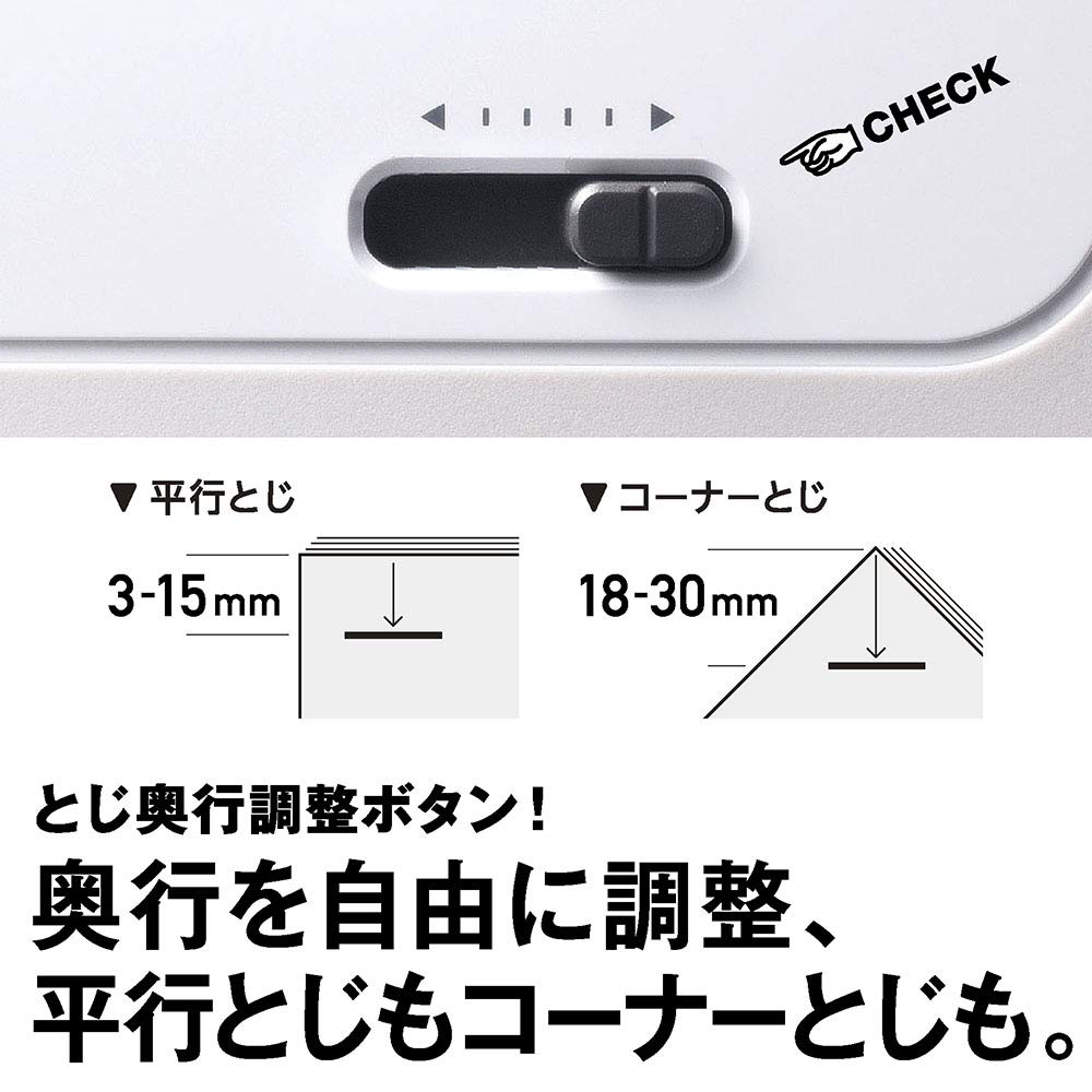 Max Electric Stapler, Bymo E-SQ, 40-Sheet Capacity, BH-11F/AC