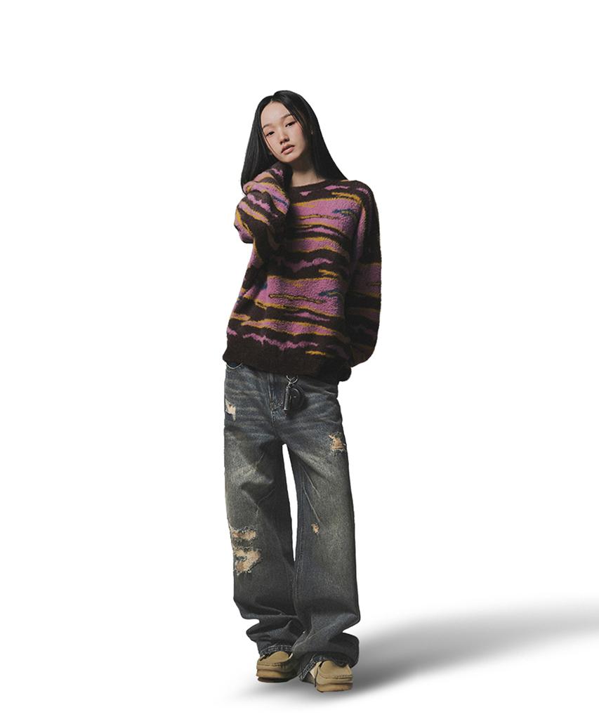 NOT4NERD Night Mist Mohair Knit - Brown