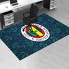 1pc Fenerbah?e Sports Club,Emblem,Pattern Office Carpet Soft Polyester Entrance Carpet Washable Non