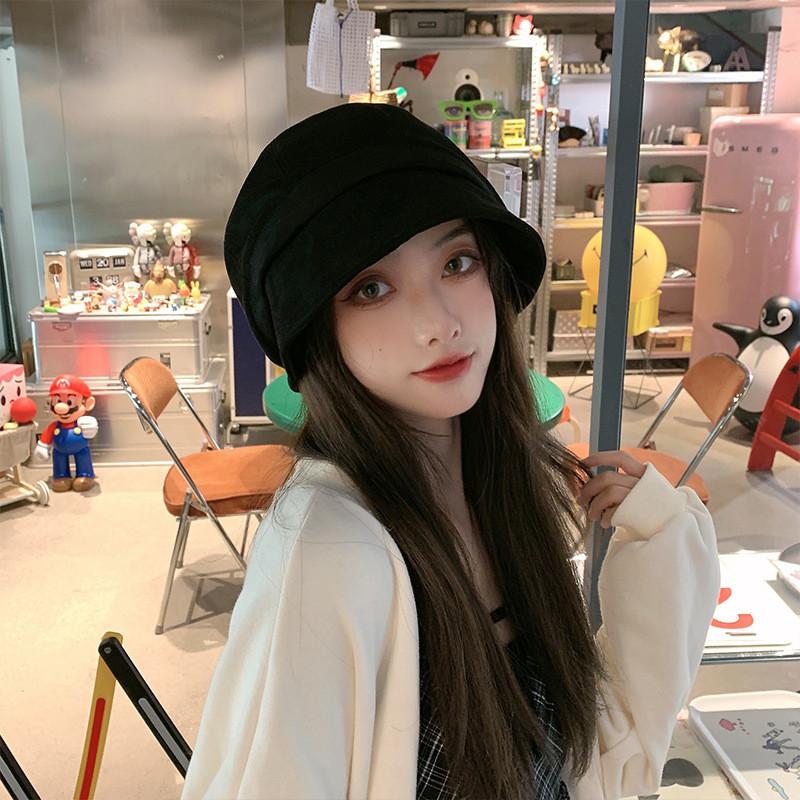 Vintage Octagonal Hat With Wide Brim For Winter Street Style And Warmth