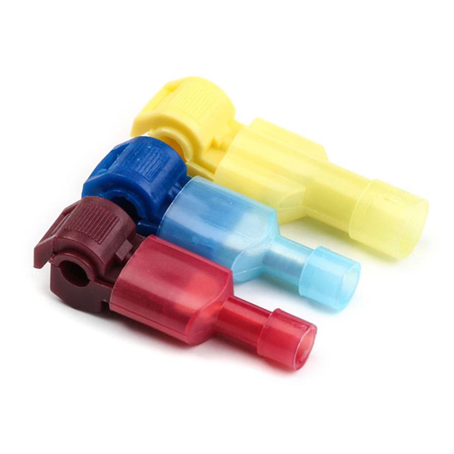 240 Pcs Car 22-10AWG 3-Color Insulated Splice Wire Terminal T-Tap Connector Set