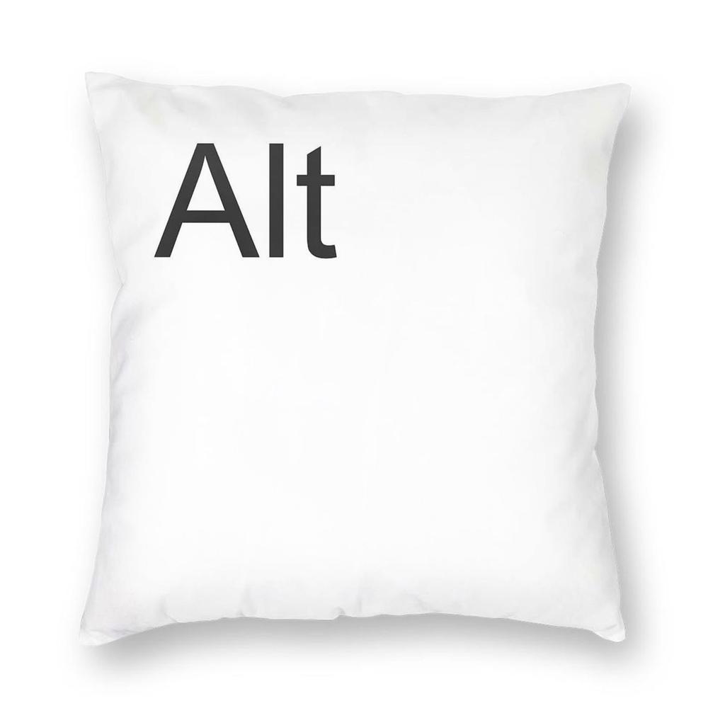 Alt Computer Key Pillowcase Polyester Linen Velvet Printed Zip Decorative Sofa Seater Cushion Case Wholesale