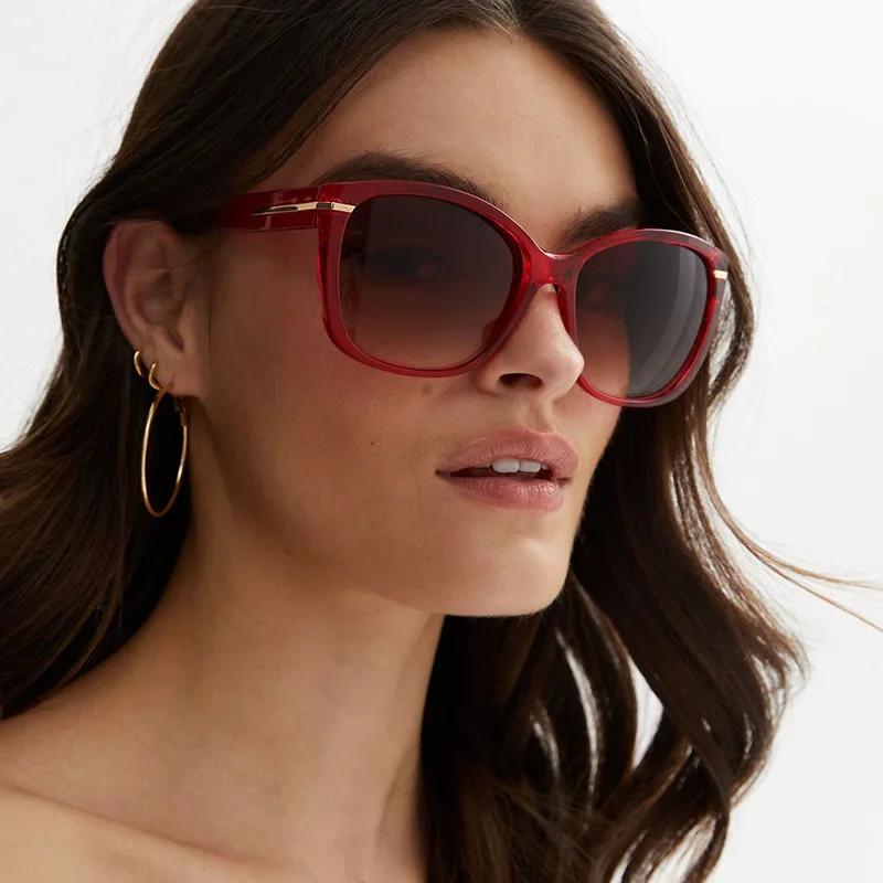 Personalized Large UV400 Sunglasses Retro Unisex Street Photography UV Protection Fashion Shades Glasses