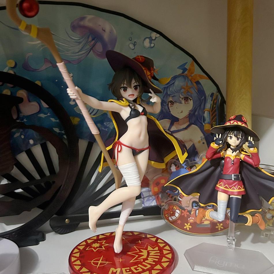 Original Genuine God's Blessing on This Wonderful World 18cm Megumin Action Figure Cute Figurine For Girls Birthday Gift