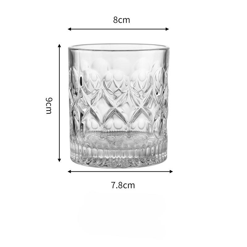 European Whiskey Glass for Home Beer Glass Old Fashioned Rocks Glasses Tumblers Glassware for Cocktail Scotch Gin Voldka Brandy