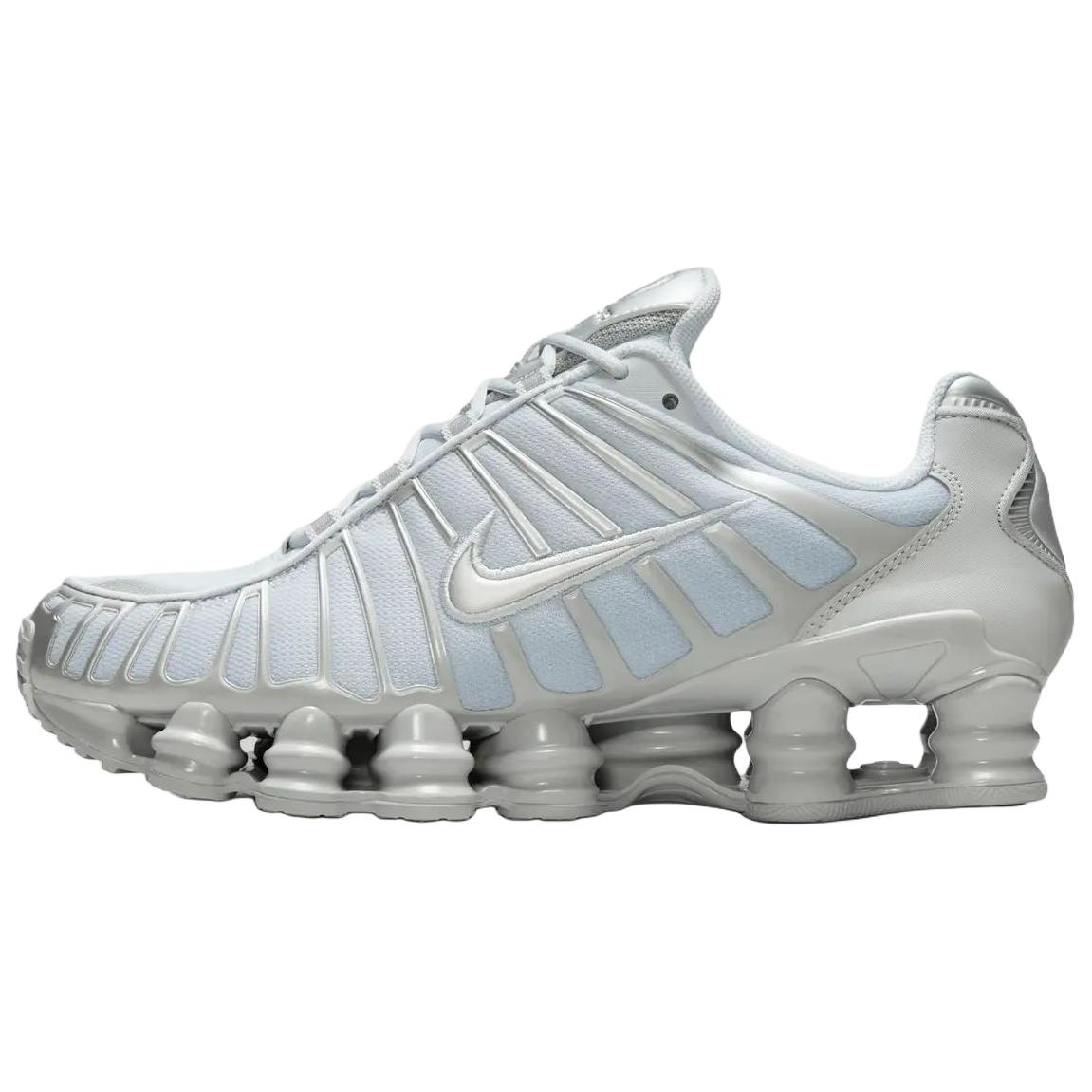 Nike  Shox TL Pure Platinum/Smoke Grey/Metallic Silver Women Sneakers Blue IO1912-043 37.5