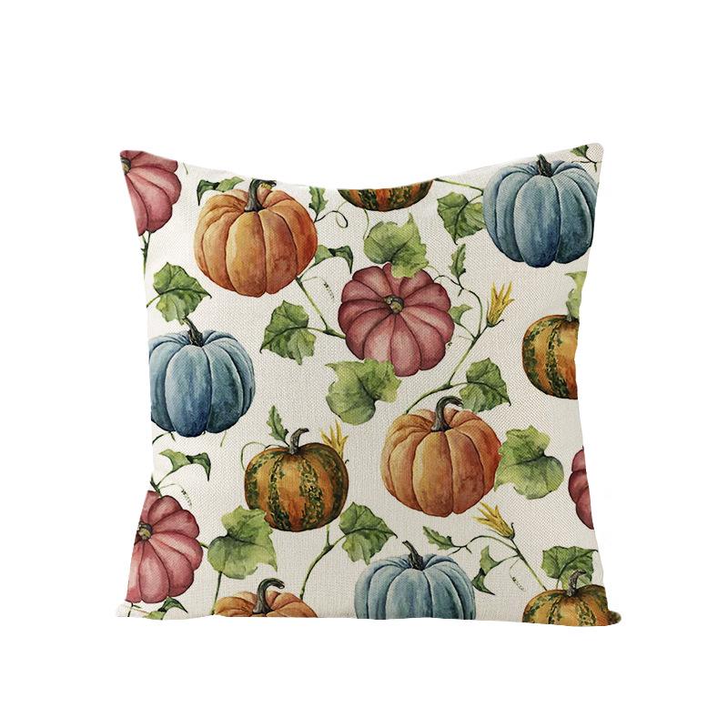 Home Thanksgiving Pumpkin Polyester Pillow Cover Home Sofa Pillow Cushion Cover