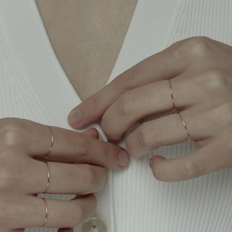 J.Gracelet R Gold 14K Simple Ring