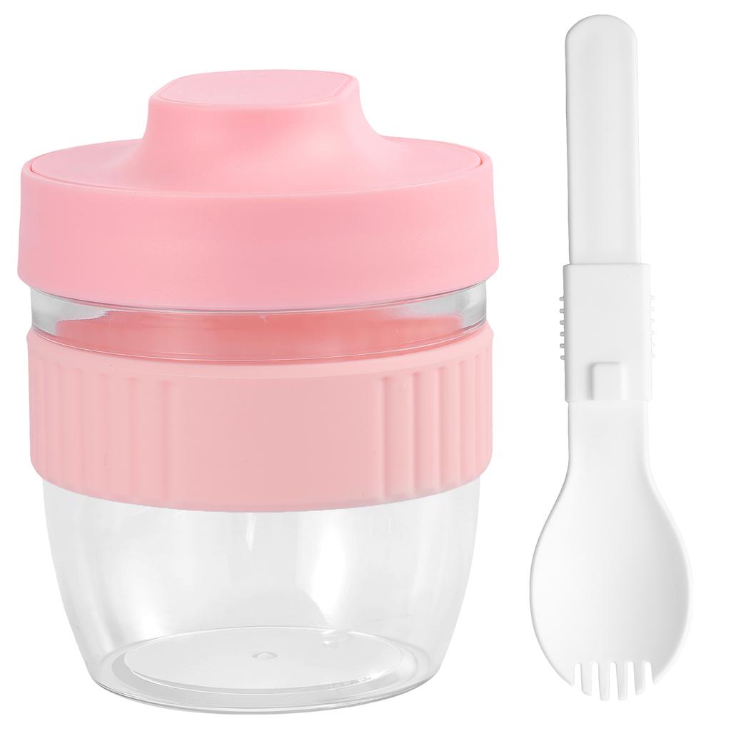 Food Thermal Jar Soup Cup Overnight Oat Cups Portable Breakfast Milk Fruit Salad Sealed Bowl Insulated Container 480ML