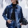 Women's Loose Casual Denim Long Sleeve Shirt