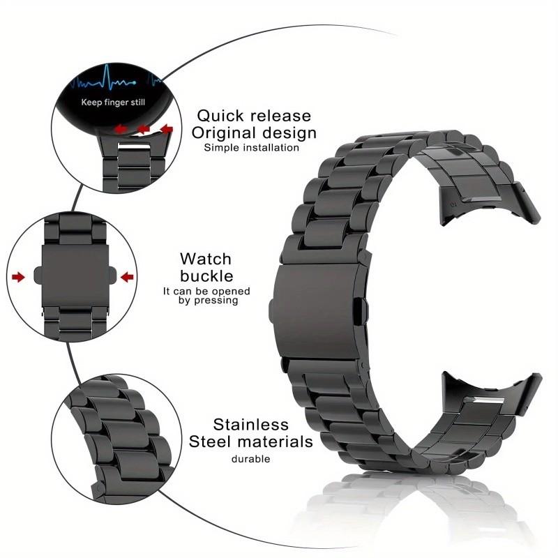 Metal Strap for Google Pixel Watch 3 41mm Pixel2 Stainless Steel Watch Replacement Watch Band