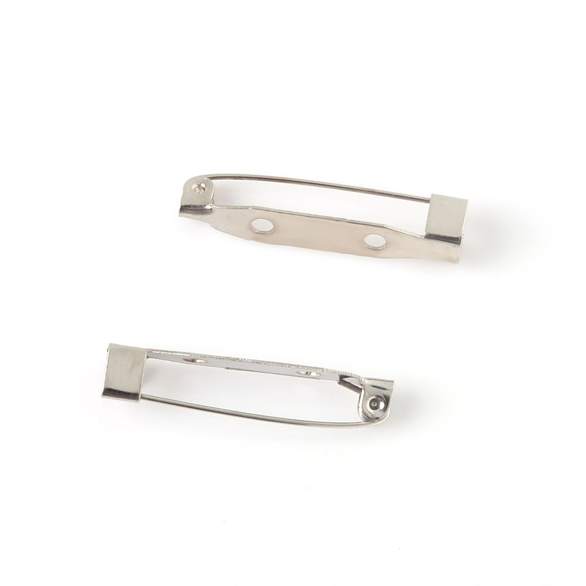 

50-100Pcs Iron Safety Pins DIY Rustproof Buckle Pin Metal Brooch Badge 30MM 50pcs