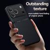 Business Silky Feel Leather Phone Case For iPhone 17 15 16 Pro Max 14 15 Plus 13 12 Mini 11 16E 17 Air Magnetic Car Holder Cover