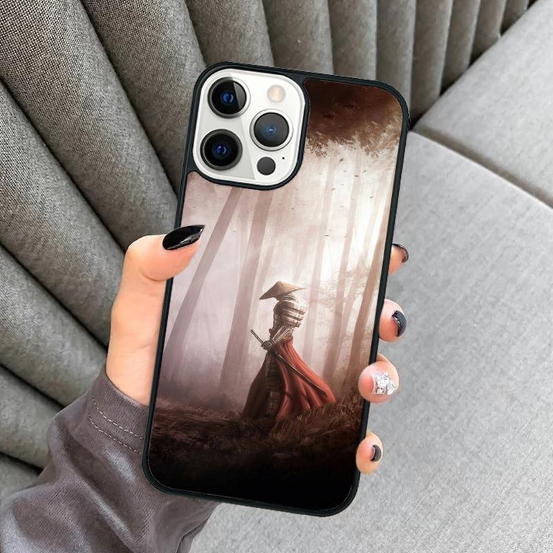 Samurai Phone Case For iPhone 17 Air 16 16e 15 13 14 Pro Max 11 12 Plus 2022 MAX Shell Cover Coque
