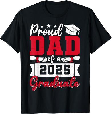Proud Dad of A 2025 Graduate Dad Graduation 2025 Father T-Shirt Unisex T-Shirt