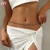 HY Joyas Luxury Beach Jewelry Tassel Rhinestone Fine Jewelry Body Chain for Women Girls