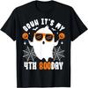 Bruh É Meu 4º Dia Boo, Camiseta de Aniversário Fantasma Boo de Halloween