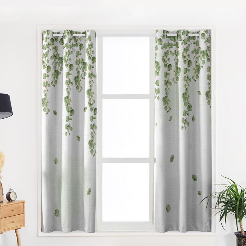 Акварельные листья эвкалипта Растение Панель штор Кухонные декоративные элементы Оконные — фото 5