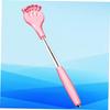 Telescoping Back Scratcher for Adults and Kids - Portable Itch Relief Tool with Comfortable Grip, Extendable Back Massager (Pink)