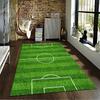 Soccer Field Pattern Carpet Suitable As a Non-slip Mat for the Living Room or Bedroom Sofa