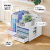 VECELO Desktop Storage Desk Organizer with Pen and Tissue Holds A4 and Multifunctional for and Living Small Remote and Wide X 29cm Deep X 29cm High