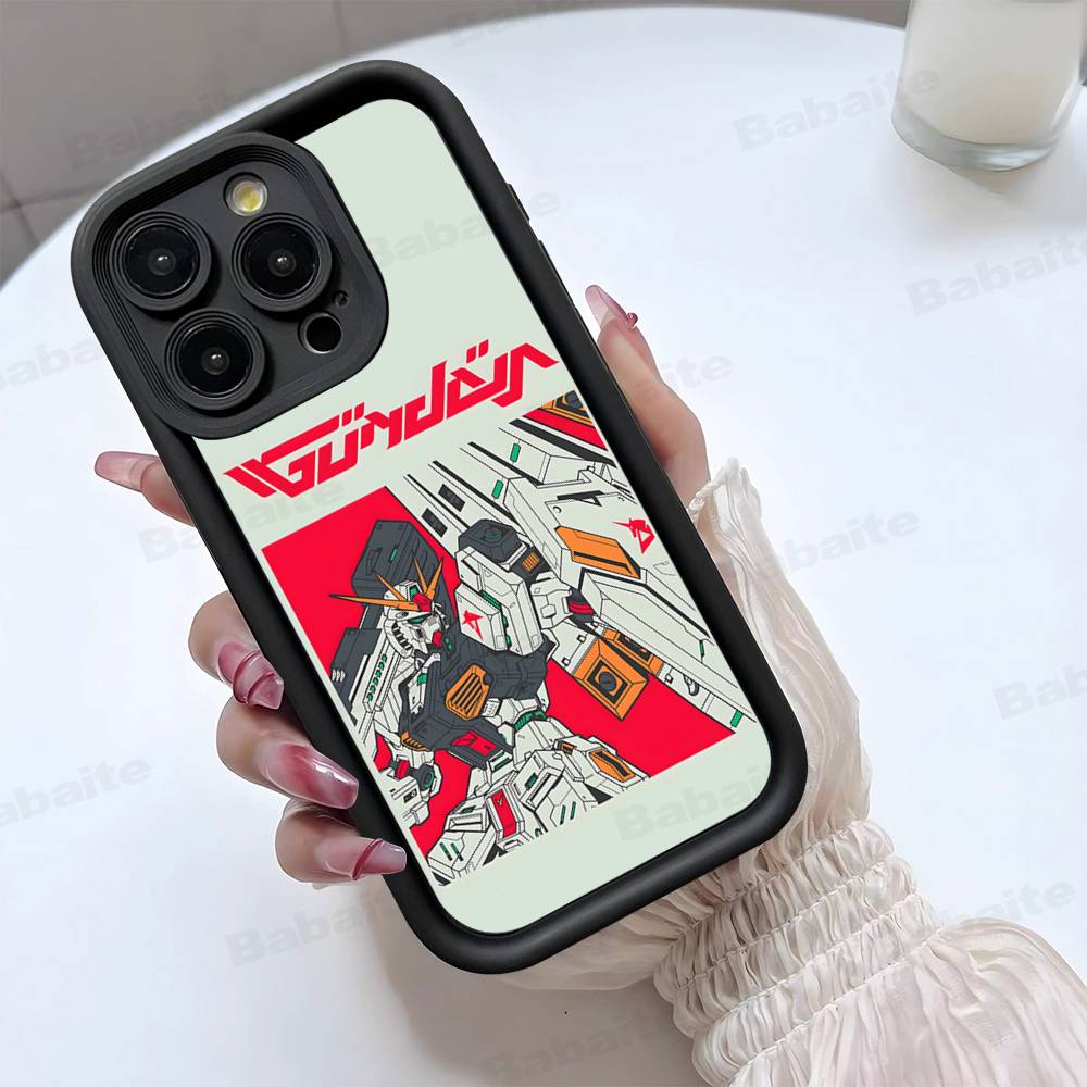 Cartoon G-Gundams Phone Case For IPhone 17 16 15 14 13 12 11 Pro Max Plus Silicone Shockproof Case