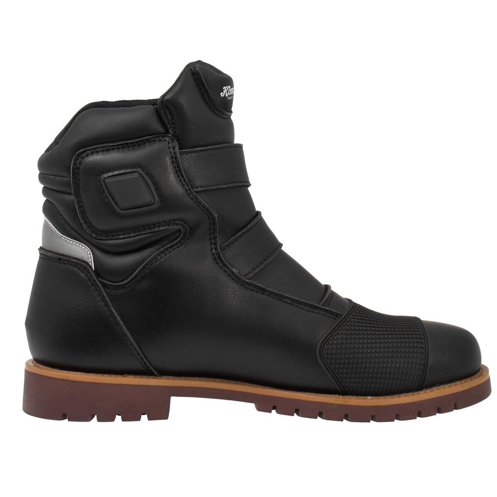 Komine 2025 Model WP Adventure Short Boots Size (BK-0975), Black, 26.5