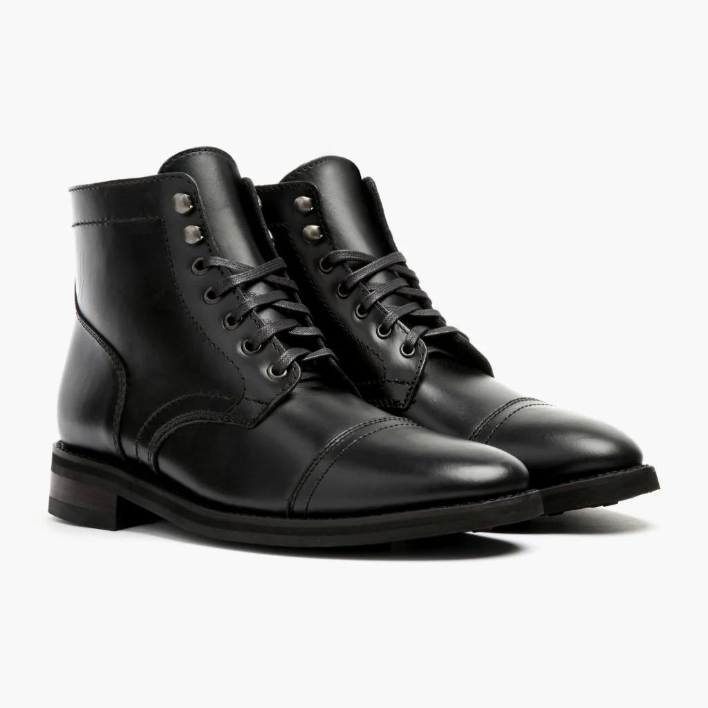 TEMU American retro round head tooling Martin boots high-top locomotive shoes men's shoes