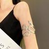 Style Special-Interest Design Snake-Shaped Armband Fashion, Personalized and Exaggerated Simulated Snakes Bracelet Metal Sweet Cool Sexy Arm Chain