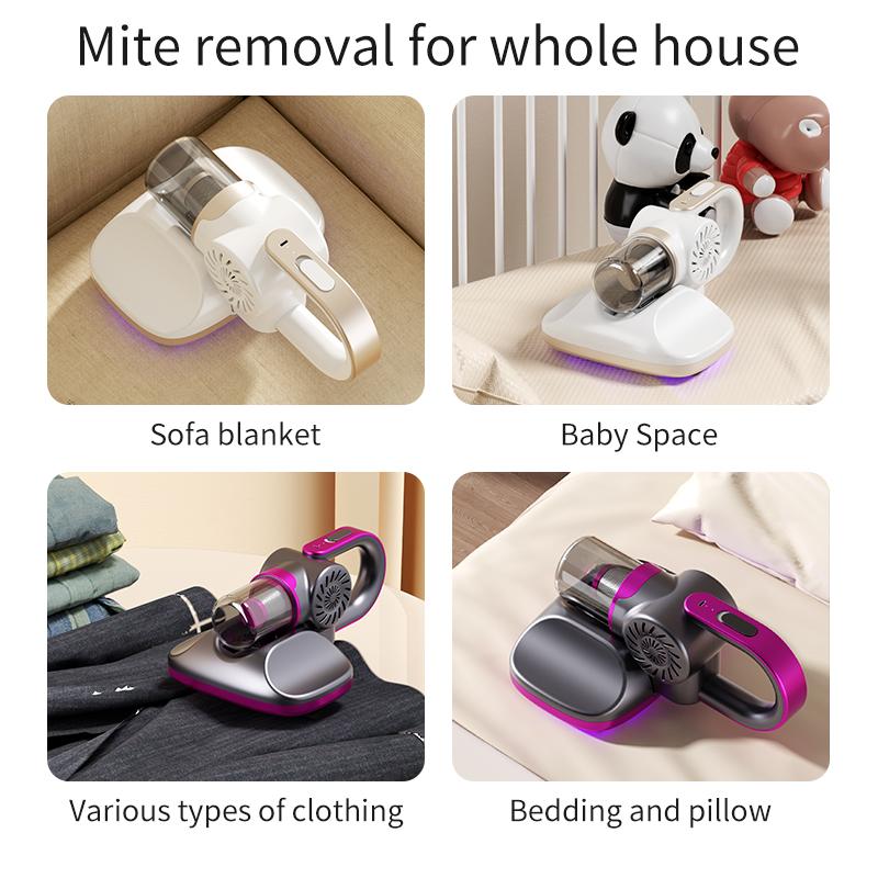 Kabelloser Handstaubsauger 5-in-1 Milbenentferner für Zuhause Bett Matratze Sofa Teppich Tiefenreinigungsroboter für Milben