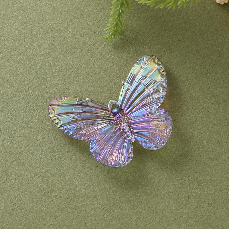 Iridescent 3D Butterfly Charms: Handmade DIY Phone Case and Hair Accessories