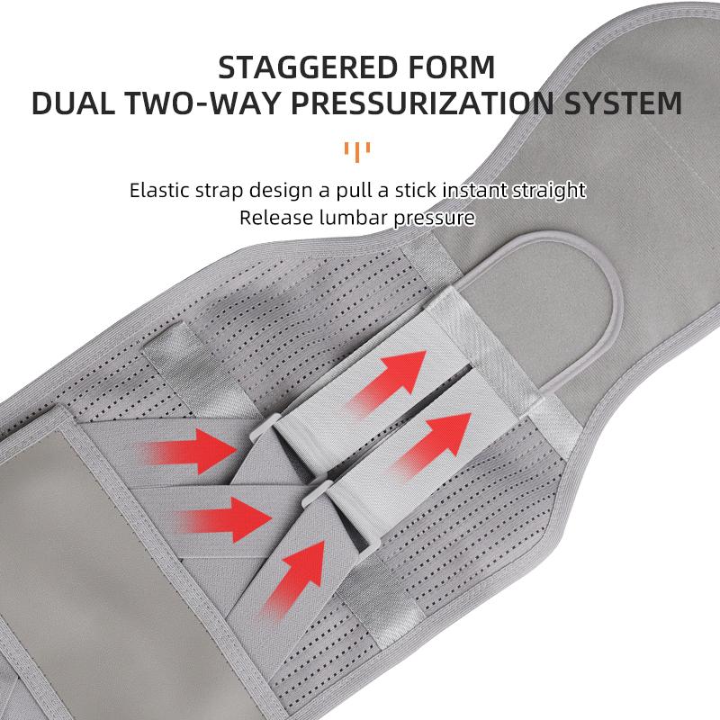 4 Stays Breathable Back Support Belt Work Anti-skid Lumbar Support Belt for Sciatica Back Braces
