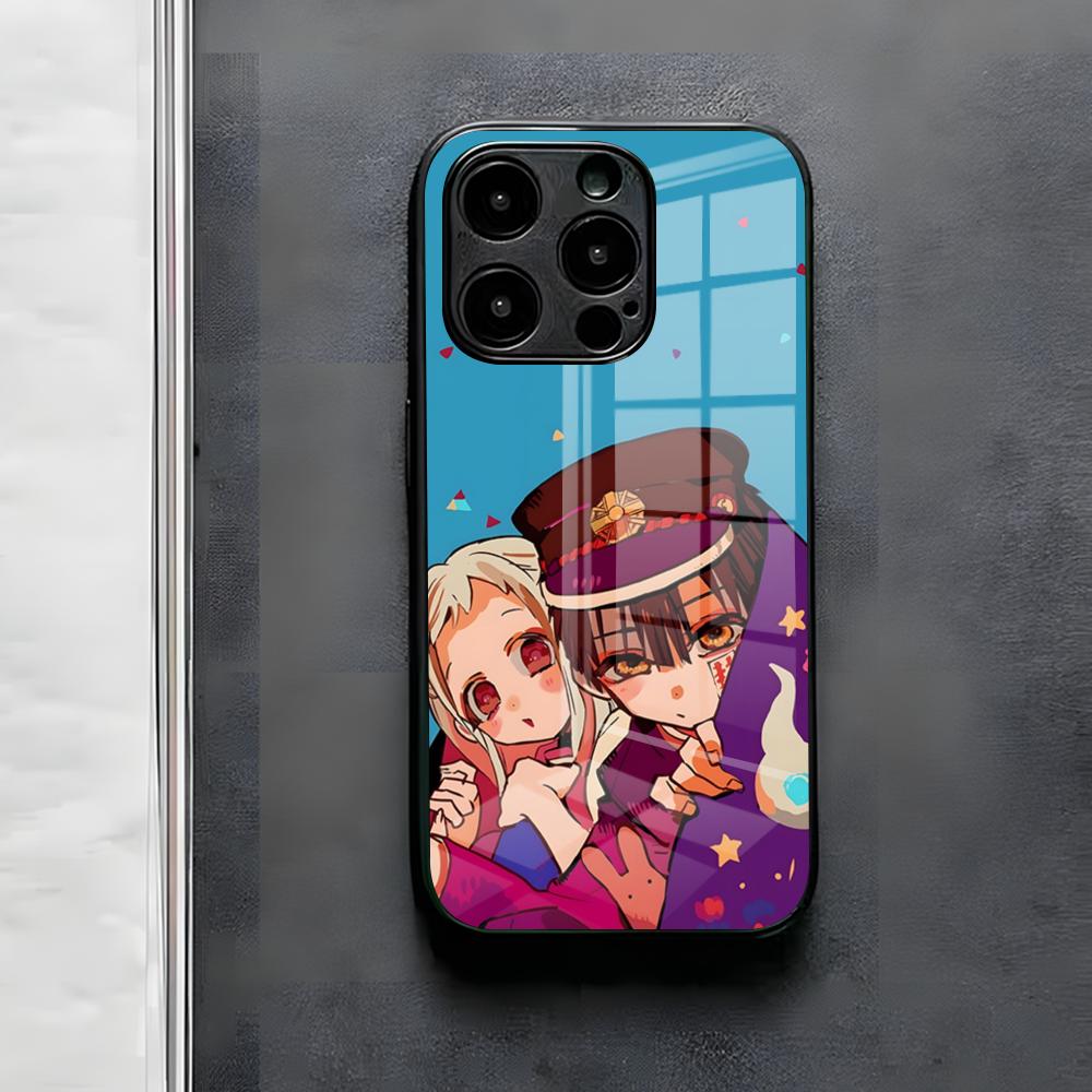 

Toilet-b-ound Hanako-kun Phone Case For IPhone 17 Air 16 E Pro Max 15 14 13 Mini 12 Pro 11 Max Plus Black Glass Cover iPhone 16 Pro Max